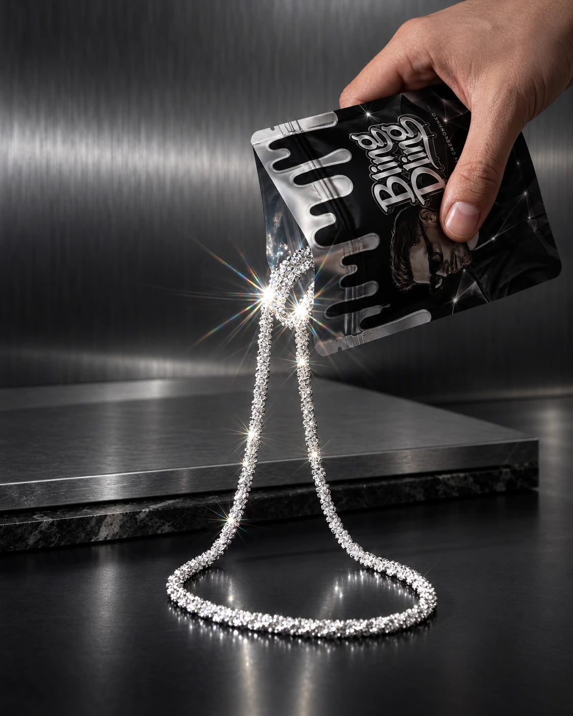 שרשרת Bling Dling יוצאת מהאריזה